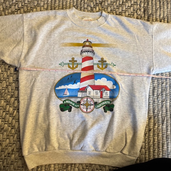 Vintage Lighthouse Crewneck Sweatshirt  - Size Medium - Picture 4 of 6